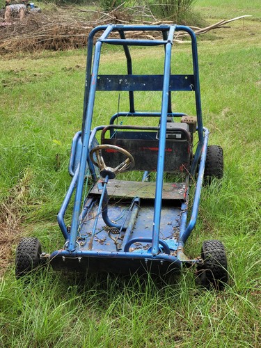 Blue kart frame - blue, cage